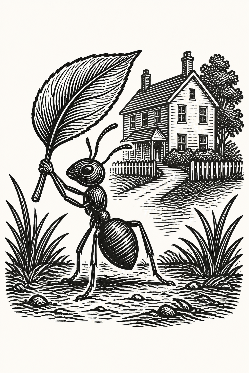 Cover illustration for "The Clever Ant"