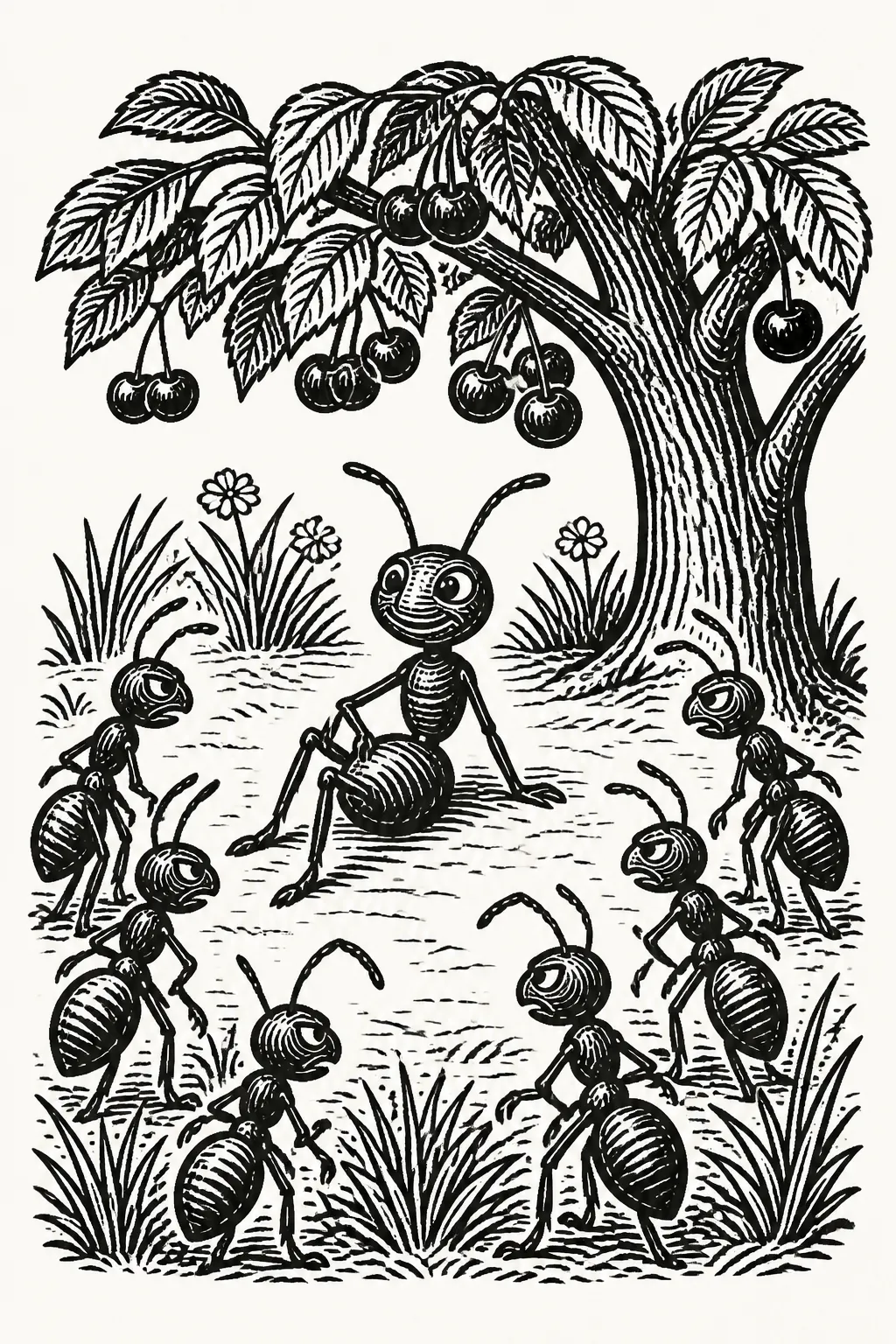 Illustration for part 5 of "The Clever Ant"
