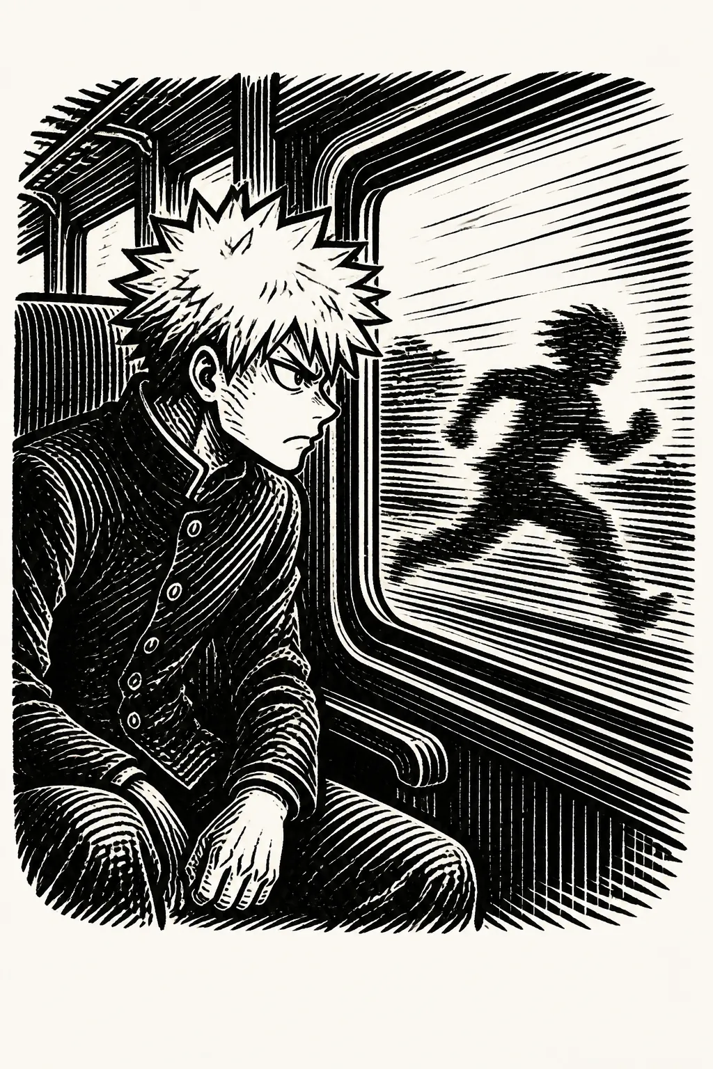 Illustration for part 3 of "Katsuki & Izuku go on a train ride l"