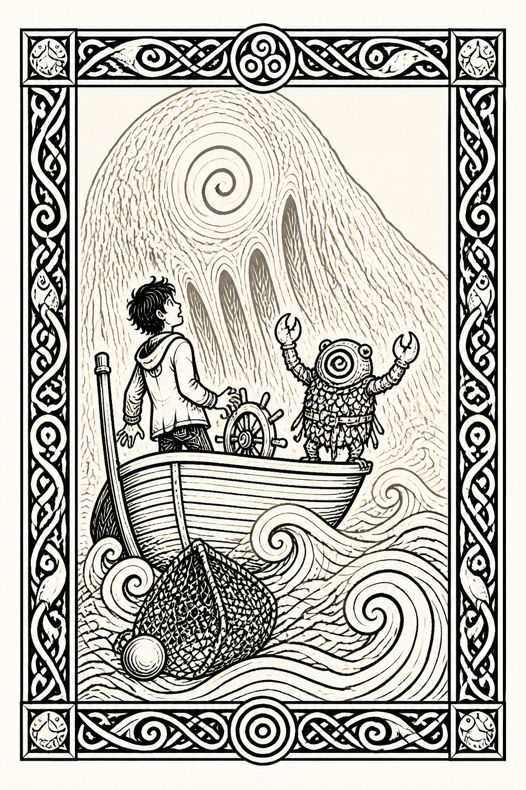 Illustration for part 4 of "The Bored Fisherman"