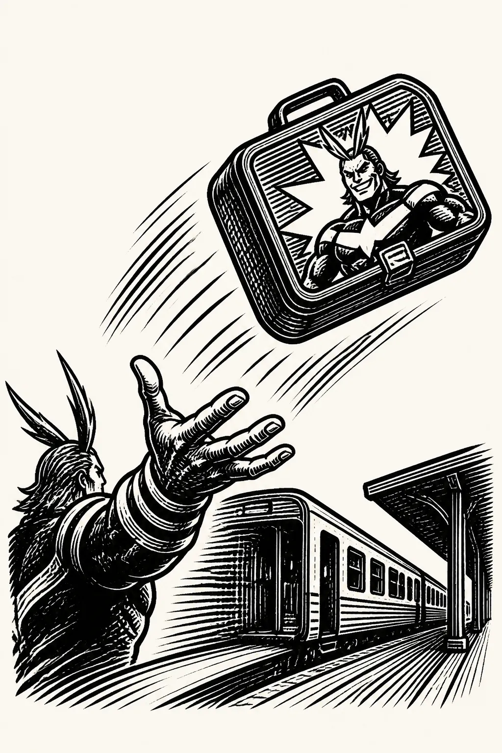 Illustration for part 4 of "Katsuki & Izuku go on a train ride l"