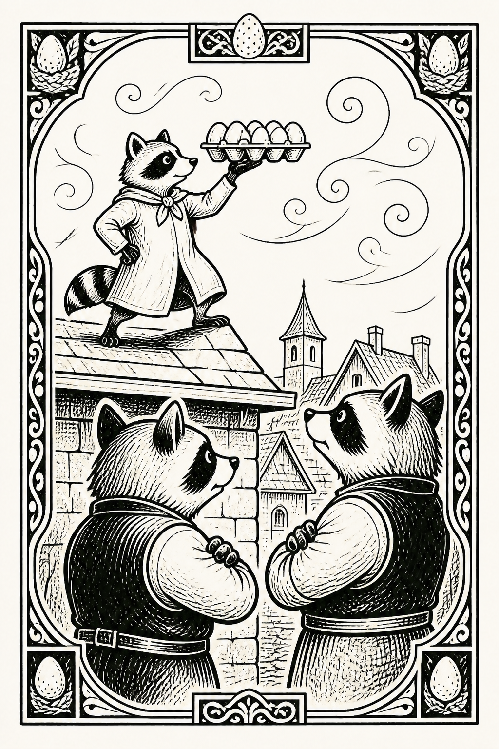 Illustration for part 3 of "The Egg Salesman"