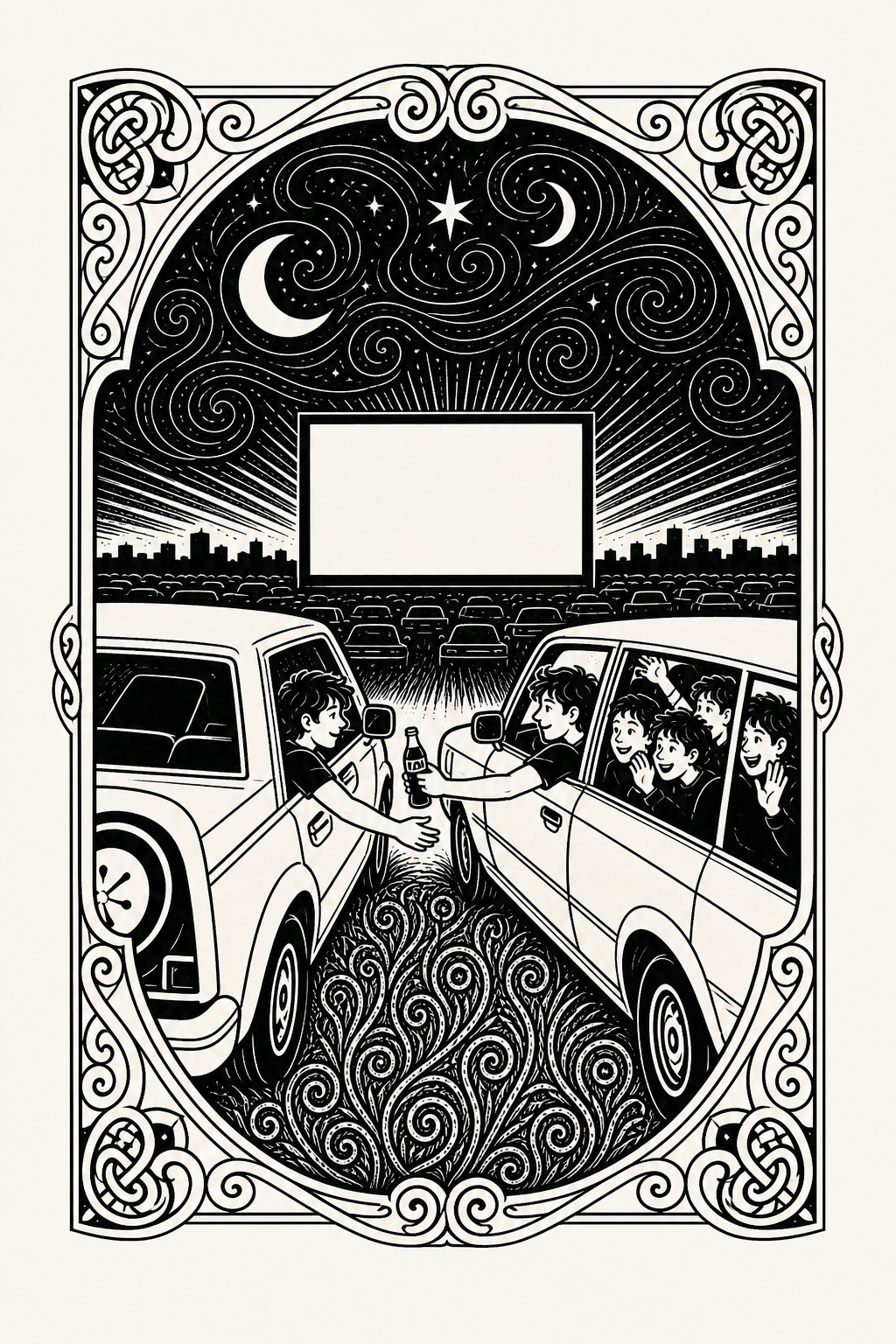 Illustration for part 2 of "Drive me to that one Diner that makes fries the perfect amount of crisp"