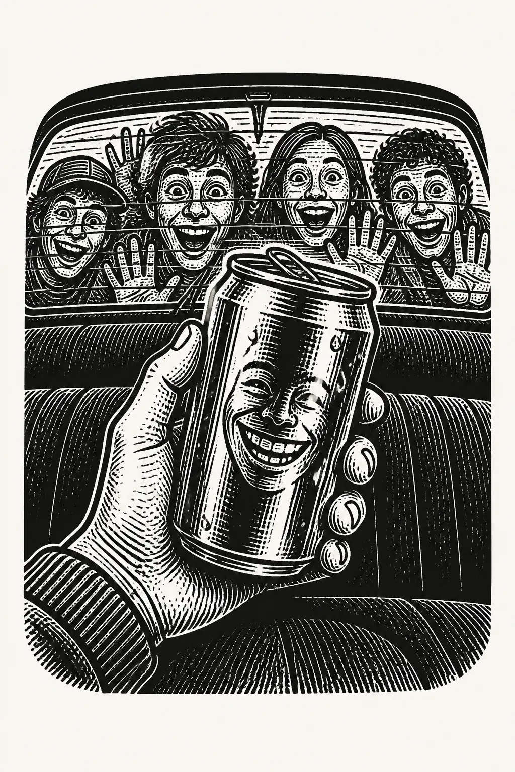 Illustration for part 2 of "Drive me to that one Diner that makes fries the perfect amount of crisp"