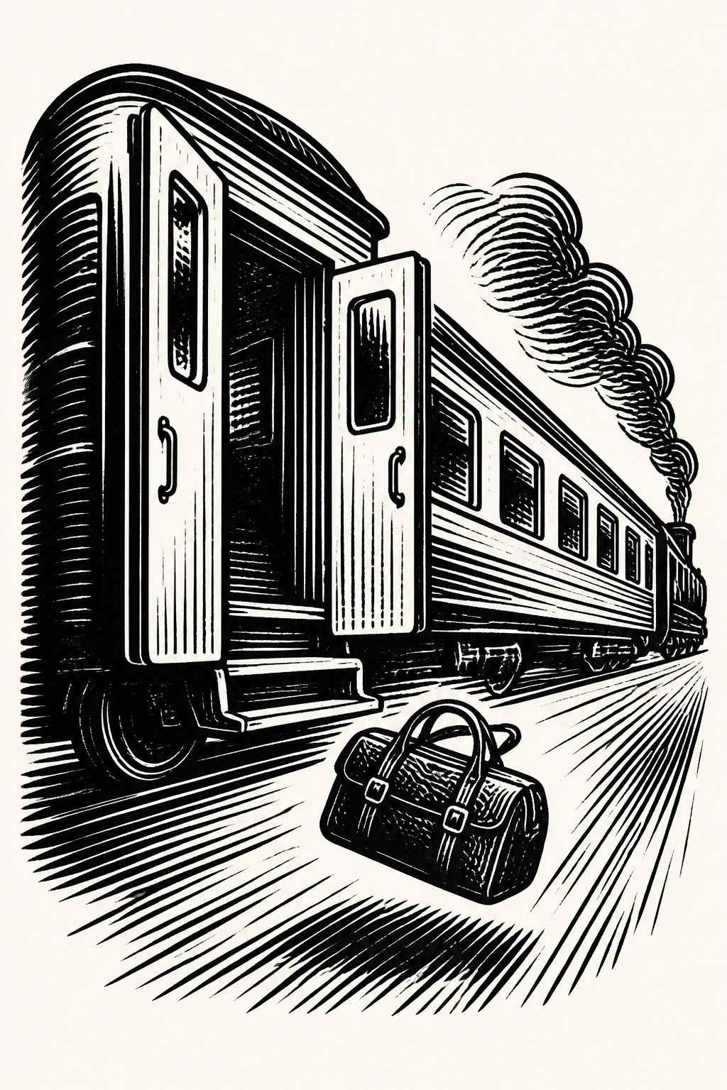 Cover illustration for "Katsuki & Izuku go on a train ride l"