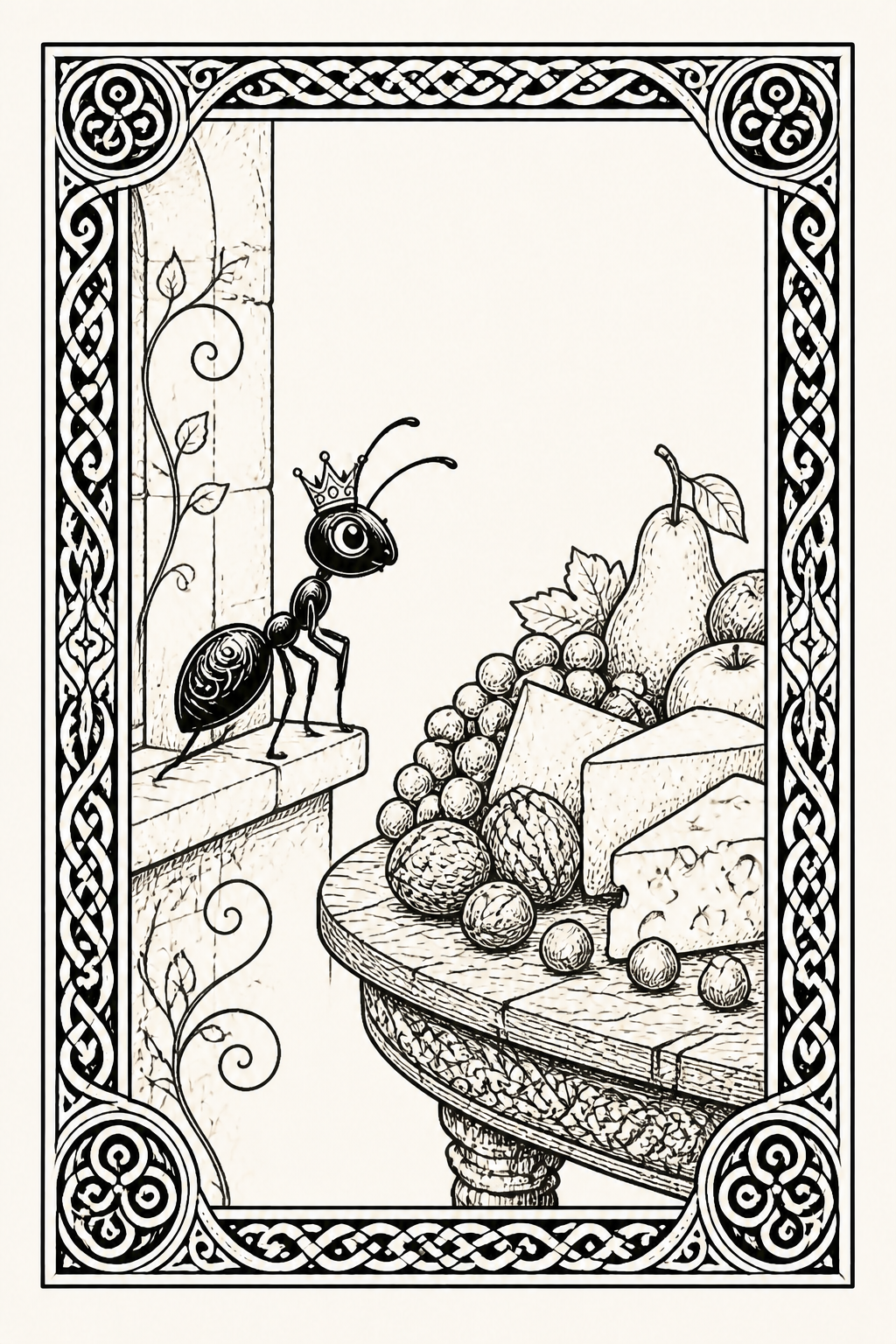 Illustration for part 3 of "The Clever Ant"
