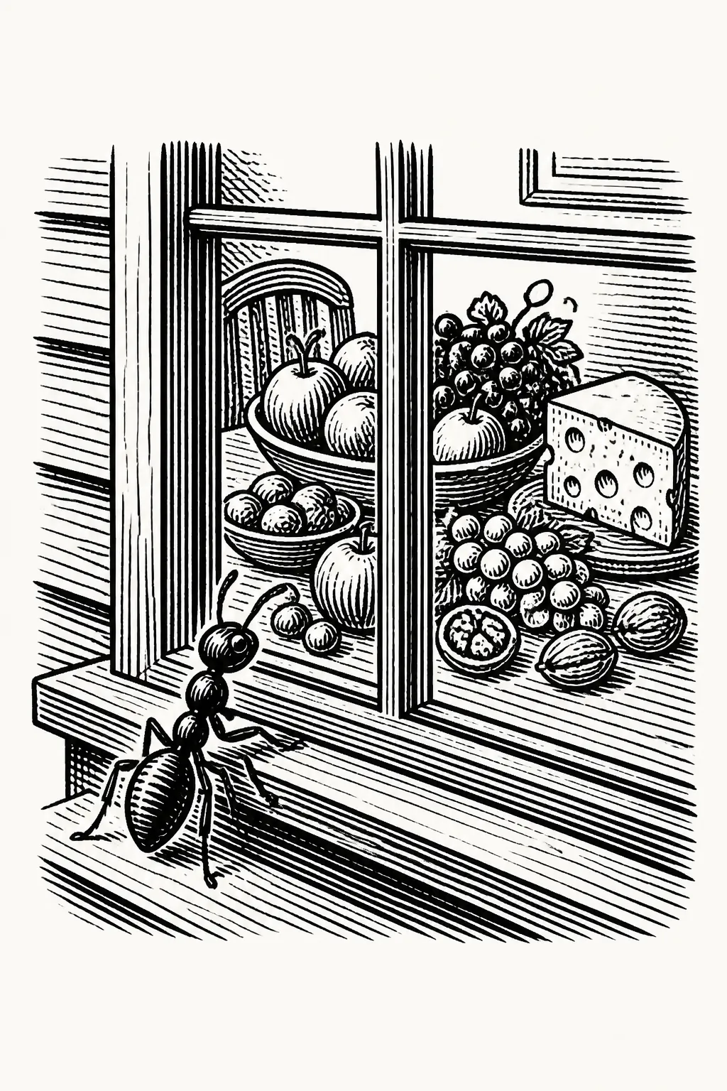 Illustration for part 3 of "The Clever Ant"