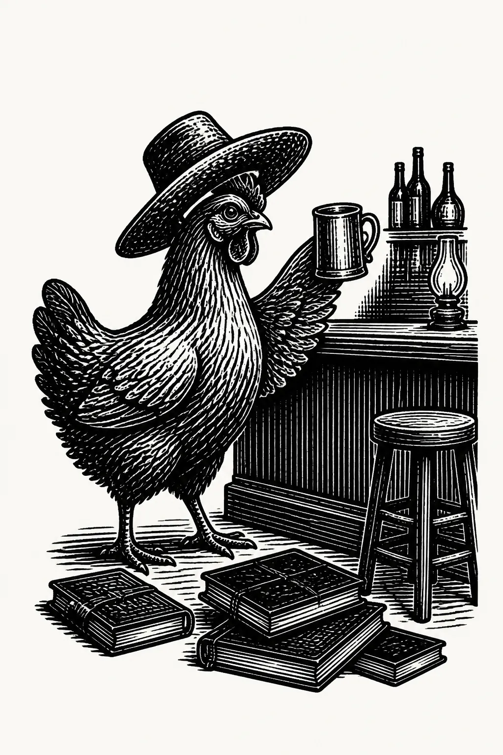 Illustration for part 2 of "The chicken"